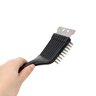 Escova Limpeza Grelha Churrasqueira Espátula Cerdas Aço - 3