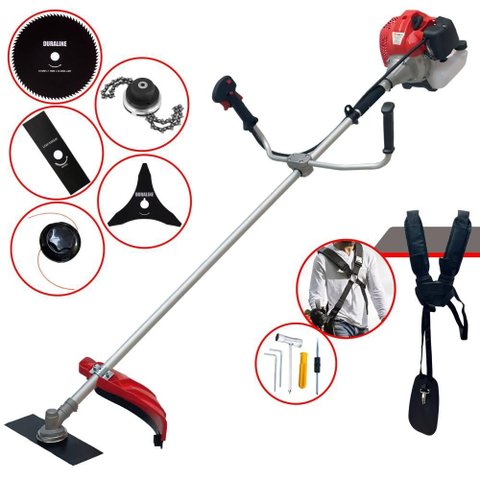 Roçadeira Multifuncional Anmax Cg520p À Gasolina 52cc 2,2hp 10.000rpm C/ 5 Opções de Corte