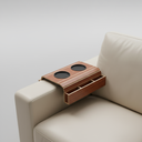 Ver imagem 2 de Esteira para Sofá com Porta Controle Linha Organize - Golden