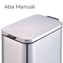 Ver imagem 3 de Lixeira para Banheiro e Cozinha Inox Retangular Frame 5 Litros - Brinox