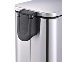 Ver imagem 6 de Lixeira para Banheiro e Cozinha Inox Retangular Frame 5 Litros - Brinox