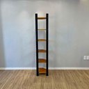 Ver imagem 7 de Estante de Canto Linea 6 Prateleiras Madeira Pinus Carvalho e Preto Artfactory Design