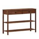 Ver imagem 6 de Aparador Decorativo Hall Entrada 2 Gav Madeira Castanho Apoana Idimex