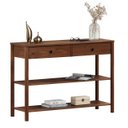 Ver imagem 7 de Aparador Decorativo Hall Entrada 2 Gav Madeira Castanho Apoana Idimex