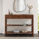 Ver imagem 1 de Aparador Decorativo Hall Entrada 2 Gav Madeira Castanho Apoana Idimex