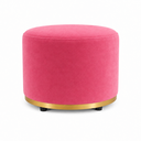Ver imagem 1 de Puff Redondo Infantil - Banquinho Decorativo para Quarto Brinquedoteca - Espaço Kids Rosa