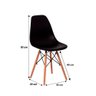 Cadeira Charles Eames Eiffel - Preto Preto - 5