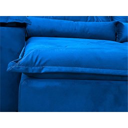 Sofá Retrátil Reclinável Confortável Várias Cores e Tamanhos Cor:azul;tamanho:2,30 - 8