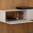 Ver imagem 2 de Estante Home para Tv de até 70 Polegadas Curitiba Valdemóveis Cinamomo e Off White