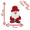 Kit 12 Pendente Natal Enfeite Natalino Tecido Feltro 12cm - 2