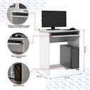 Ver imagem 2 de Mesa / Escrivaninha PRAT Para Computador Com Bandeja Retràtil e Corrediça Telescópica Pés Anti-Umida