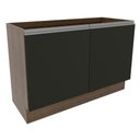 Ver imagem 1 de Balcão de Pia Glamy 2 Portas Rustic e Preto Madesa