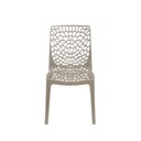 Ver imagem 4 de Kit com 8 Cadeiras para Sala de Cadeira Gruvyer Bege/Fendi