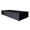 Ver imagem 3 de Cama Box Baú Preto Solteiro Colchão Mola Bonnel + 61x88x188