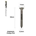 Ver imagem 6 de Parafuso Inox Auto Atarraxante Chata Phillips Stein 6,3x50 Caixa com 50 Peças