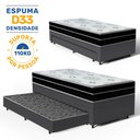 Ver imagem 3 de Cama Box com Colchão de Espuma D45 Pillow In Anjos Ortoconfort + Auxiliar de Molas Unique Solteiro