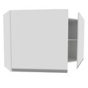 Ver imagem 4 de Armário Aéreo Madesa Glamy 120 cm 2 Portas Branco Cor:Branco