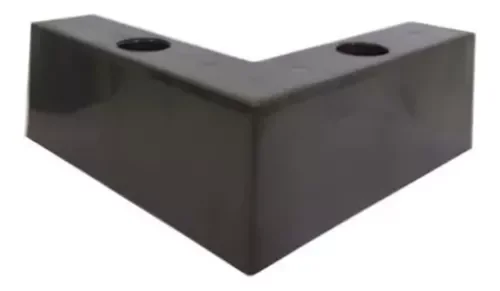 Pes de Sofa Tipo Cantoneira Marrom Kit 08 Pes com Parafusos - 2