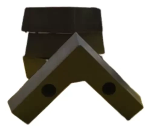 Pes de Sofa Tipo Cantoneira Marrom Kit 08 Pes com Parafusos - 3