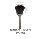 Ver imagem 1 de Ponta Montada de Crina / Cerdas para Polimento Politone Crina Animal Pc-f10 (cônico Ø10xø15x7mm)