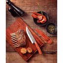 Ver imagem 2 de Faca para Carne Tramontina Nômade Aço Inox Cabo Madeira com Bainha de Couro 8\"