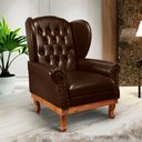 Ver imagem 1 de Poltrona Berger Chest Aurora Courano Marrom Café