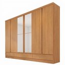 Ver imagem 3 de Guarda-Roupa Casal 6 Portas 100% MDF Imperial Marrom/Cinamomo