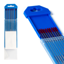 Ver imagem 1 de 10 Peças Eletrodo Tungstênio 1,6mm Ponta Vermelha 2% Tório Solda Tig Inox