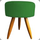 Ver imagem 4 de Kit Namoradeira Decorativa + 2 Poltronas Para Sala Reforçadas + 2 Puff Redondo Suede Verde