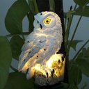 Ver imagem 5 de Luminaria Solar Coruja Jardim Quintal Decoraçao Casa Resistente Espeto Enfeite Multiuso Iluminaçao E