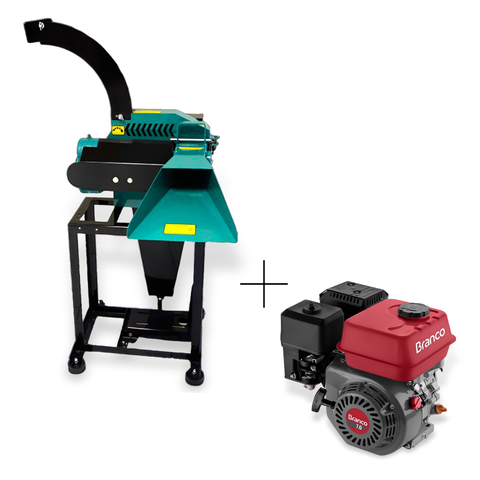 Ensiladeira À Gasolina Capim Cana Capiaçu Sorgo Milho 7HP Gte-2000CN Garthen com Motor Estacionário 
