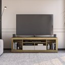 Ver imagem 1 de Rack para TV até 65 Polegadas 180cm 2 Gavetas Panamá Marrom Mel/Arenas