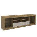 Ver imagem 2 de Rack para TV até 65 Polegadas 180cm 2 Gavetas Panamá Marrom Mel/Arenas