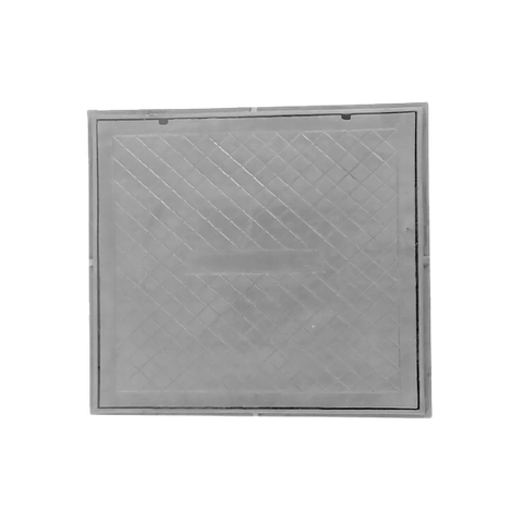 Tampa Tampão de Chão Simples de Ferro Fundido 80x80cm