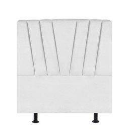 Cabeceira Estofada Bélgica 140CM Casal Courino Branco - D A DECOR - 2