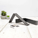 Ver imagem 5 de Prateleira de Madeira Rústica com Suporte Francês | 20cm de Profundidade - 50cm