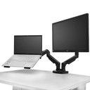 Ver imagem 6 de Kit Suporte Articulado Monitor e Notebook Pistão F160n Elg + Bandeja Apoio Nbh-1