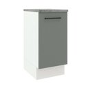 Ver imagem 1 de Balcão Armário de Cozinha 40 cm 1 Porta Branco/Cinza Agata Madesa