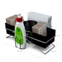 Ver imagem 4 de Kit 3 Porta Sachês de Mesa Açúcar Guardanapo Adoçante Mexedor Saquinhos de Chá Preto