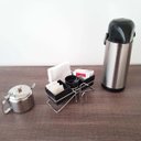 Ver imagem 7 de Kit 3 Porta Sachês de Mesa Açúcar Guardanapo Adoçante Mexedor Saquinhos de Chá Preto