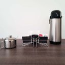 Ver imagem 6 de Kit 3 Porta Sachês de Mesa Açúcar Guardanapo Adoçante Mexedor Saquinhos de Chá Preto