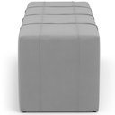 Ver imagem 7 de Puff Decorativo Living 195 Cm Roma W01 Suede Cinza - lyam