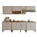 Ver imagem 1 de Cozinha Compacta para Cooktop 6 Peças 12 Portas 2 Gavetas Paris Sallêto Móveis