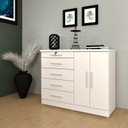 Ver imagem 1 de Cômoda para Quarto 2 Portas 5 Gavetas - Istambul-Neve - Tcil Móveis