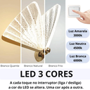 Ver imagem 6 de Luminária Arandela Parede 24cm Borboleta Dourada 7 Watts 3 Cores Metálica Gimpo Kjbd-083-gold