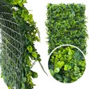 Ver imagem 3 de 3 Placas Muro Inglês Artificial Samambaia Eucalipto 60x40 Painel Verde Volumoso Folhagem Permanente