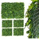 Ver imagem 4 de 3 Placas Muro Inglês Artificial Samambaia Eucalipto 60x40 Painel Verde Volumoso Folhagem Permanente