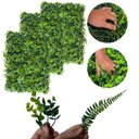 Ver imagem 1 de 3 Placas Muro Inglês Artificial Samambaia Eucalipto 60x40 Painel Verde Volumoso Folhagem Permanente