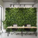 Ver imagem 5 de 3 Placas Muro Inglês Artificial Samambaia Eucalipto 60x40 Painel Verde Volumoso Folhagem Permanente