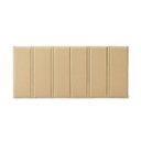Ver imagem 4 de Painel Cabeceira Box Casal Duana Estofada Dobrável Fixação Parede Design Moderno Conforto:areia